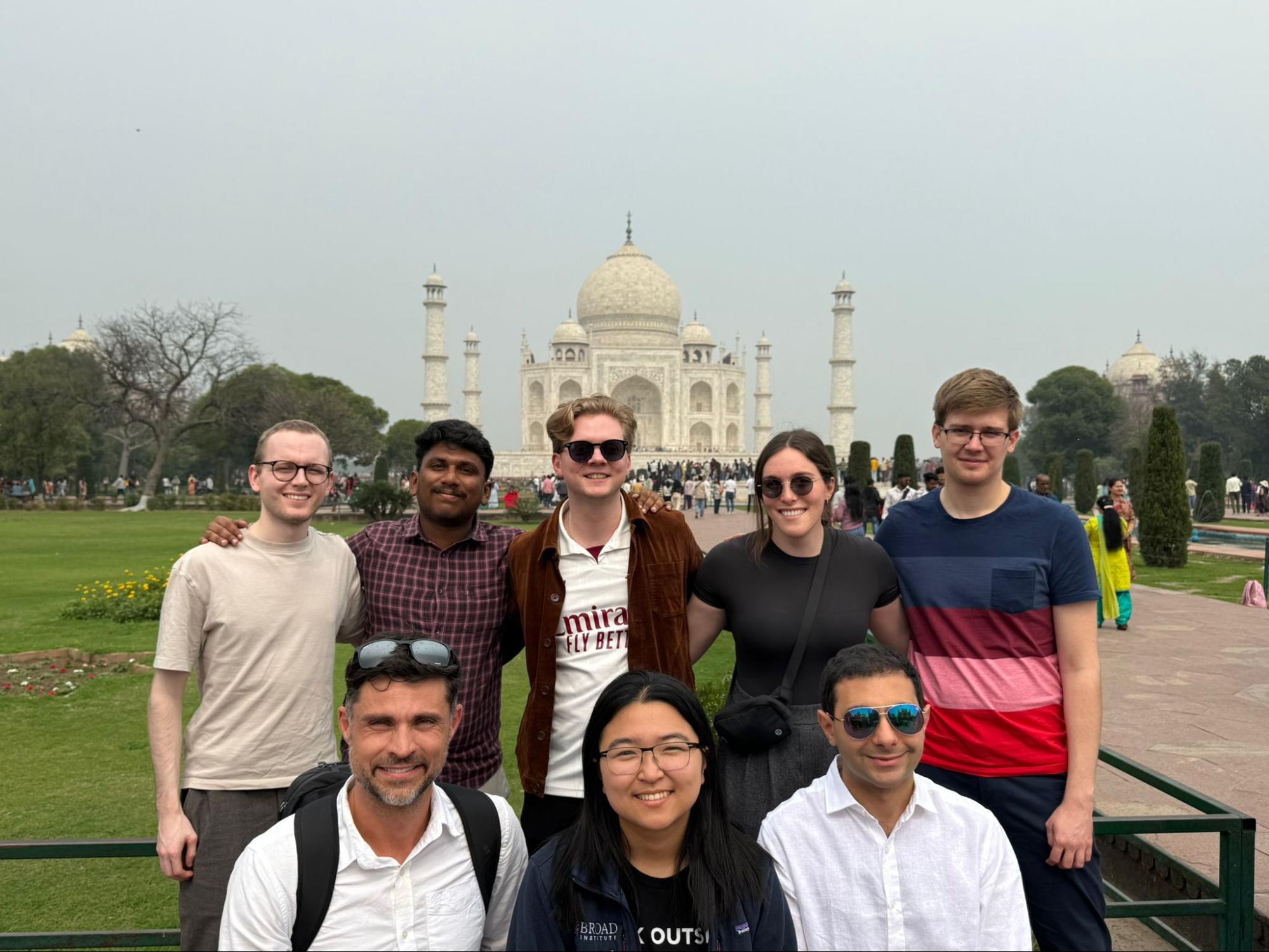 OpenMined team at the Taj Mahal